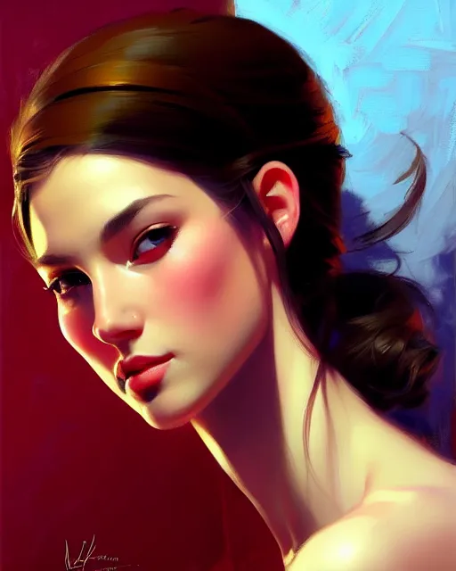 Image similar to stylized portrait of an artistic pose, composition, young fancy lady, realistic shaded, fine details, realistic shaded lighting poster by aykutmakut, yilya kuvshinov, magali villeneuve, artgerm, jeremy lipkin and michael garmash and rob rey