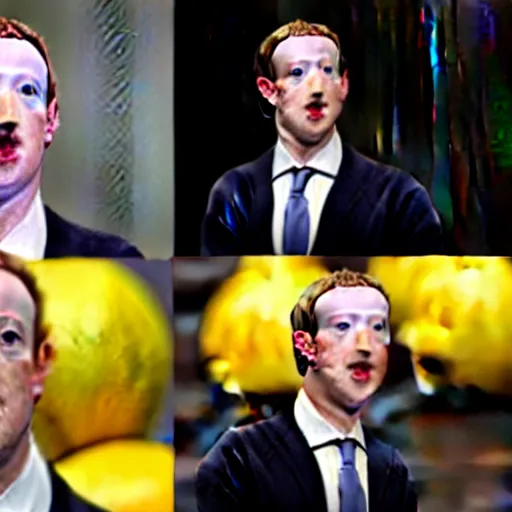 Image similar to Mark Zuckerberg is a lemon, Mark Zuckerberg lemon hybrid