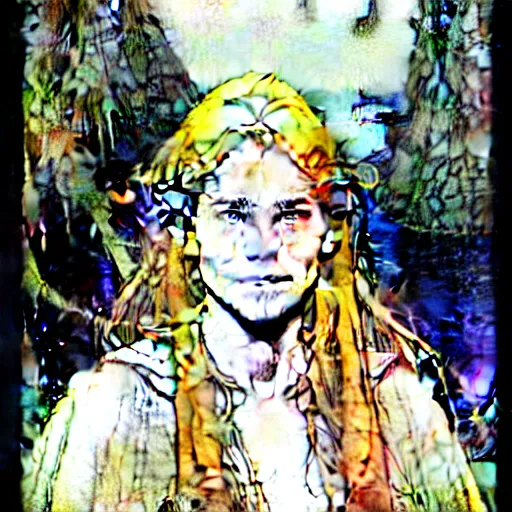 Prompt: a beautiful portrait of sanna!!!!! marin!!!!!, the young female prime minister of finland as a druidic wizard by alan lee, rebecca guay, michael kaluta, charles vess and jean moebius giraud