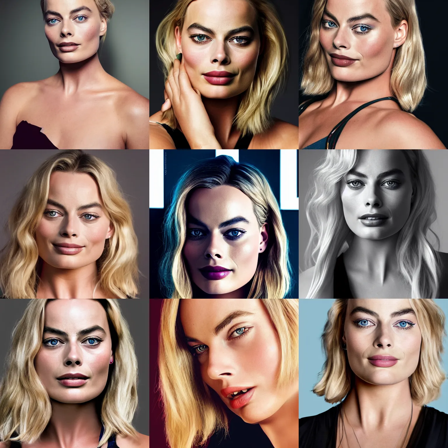 Prompt: margot robbie portrait, 8k resolution, amazing detail