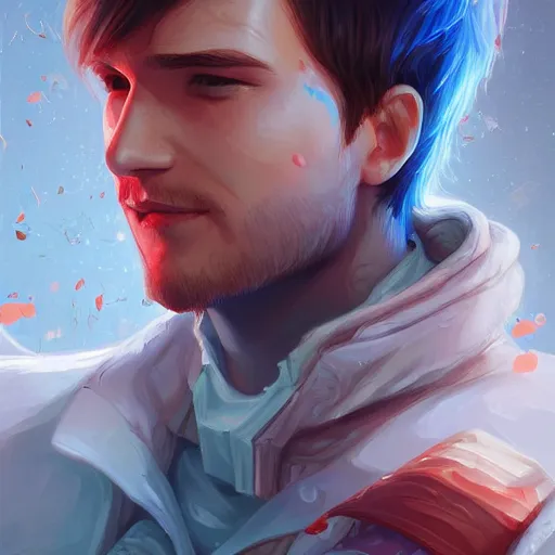 Image similar to Linus from LinusTechTips, elegant, ultra highly detailed, digital painting, smooth, sharp focus, artstation, pixiv, art by Ina Wong, Bo Chen, artgerm, rossdraws, sakimichan