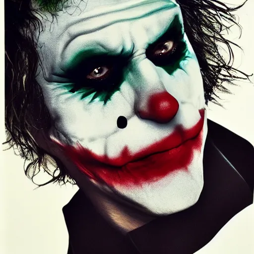 Image similar to joker by nick knight