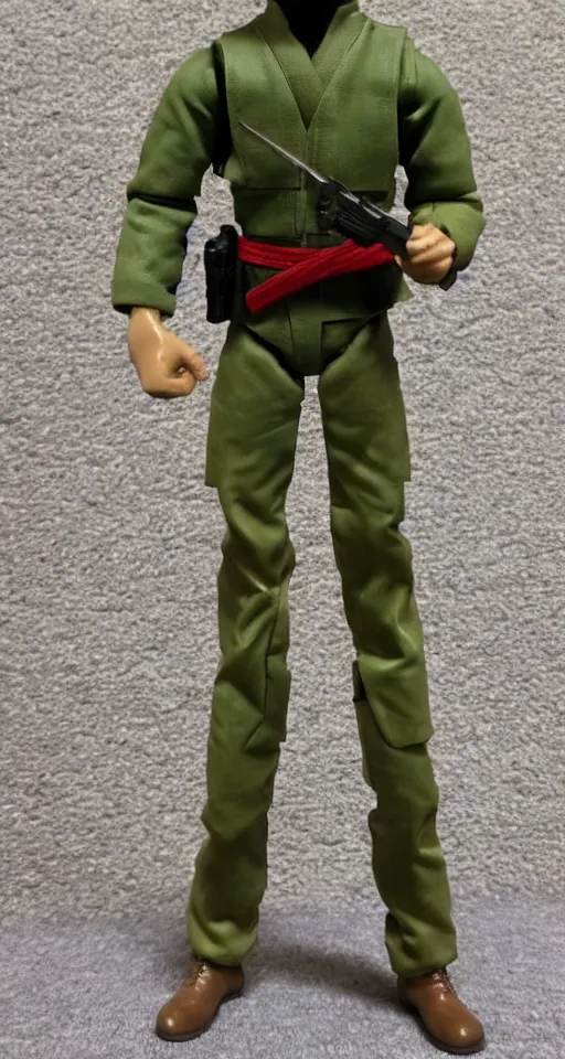 Image similar to 1 9 8 0 hasbro style gi joe action figure, full body, highly detailed, sci fi, photorealistic