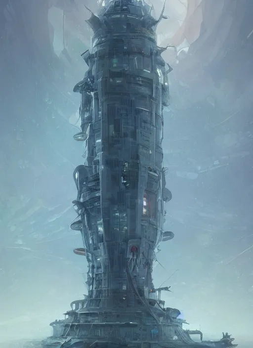 Prompt: A beautiful digital painting of a science fiction tower, crystal lake, by Stanley Artgerm Lau, Rossdraws, James Jean, gerald brom, Andrei Riabovitchev, Marc Simonetti, and Sakimichan, trending on artstation