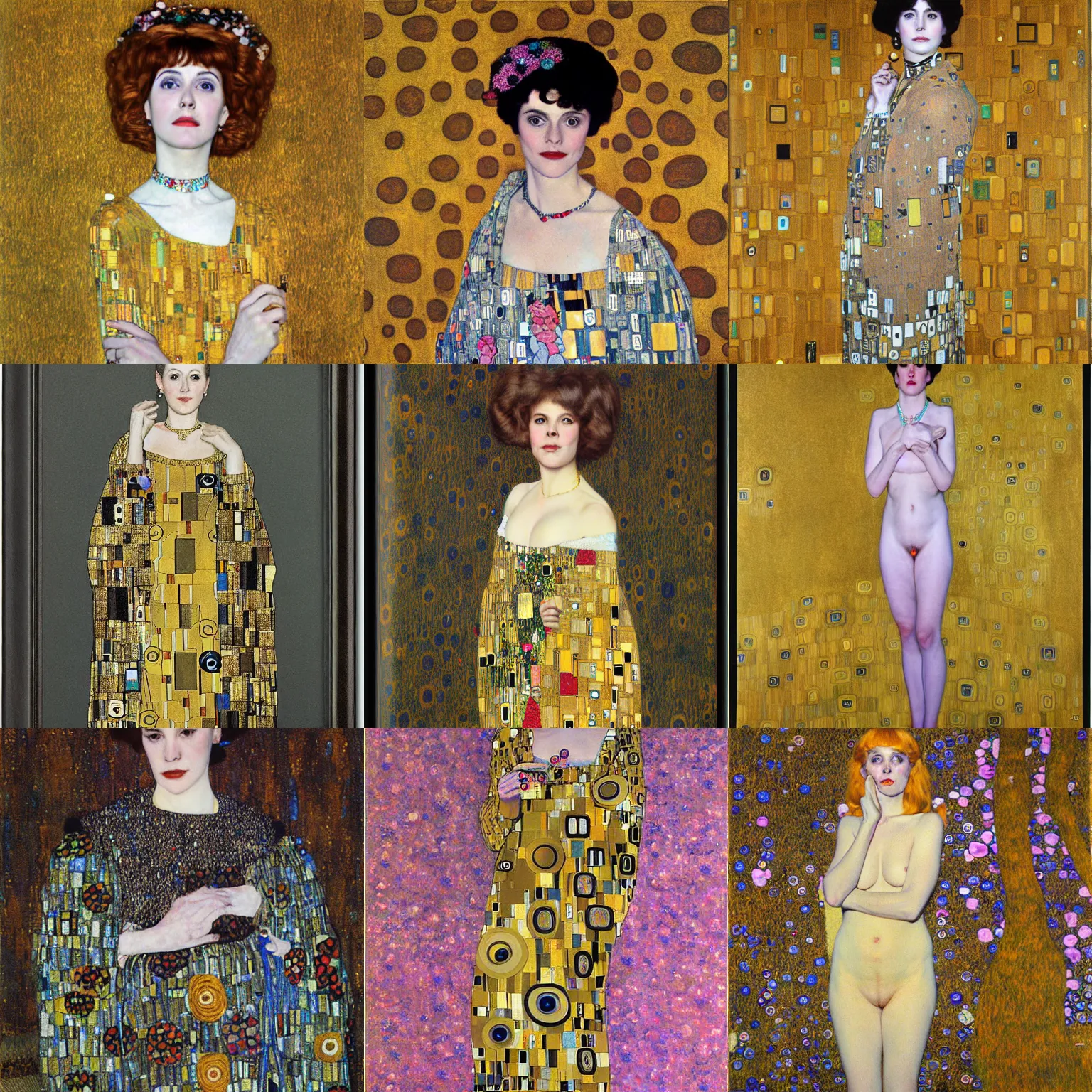 Prompt: Claudia Faith Draper by Gustav Klimt