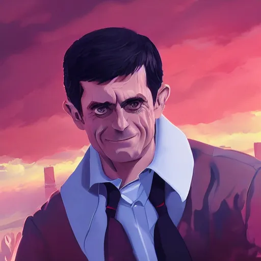 Image similar to Manuel Valls as an hero, digital painting, 4k, anime key visual, artstation, kuvshinov ilya