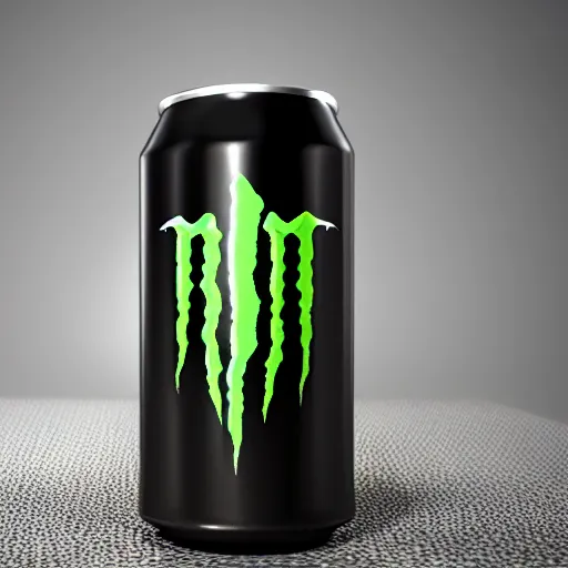 Image similar to new design aluminum can monster energy, photorealism, 4k, octane render, ultra quality