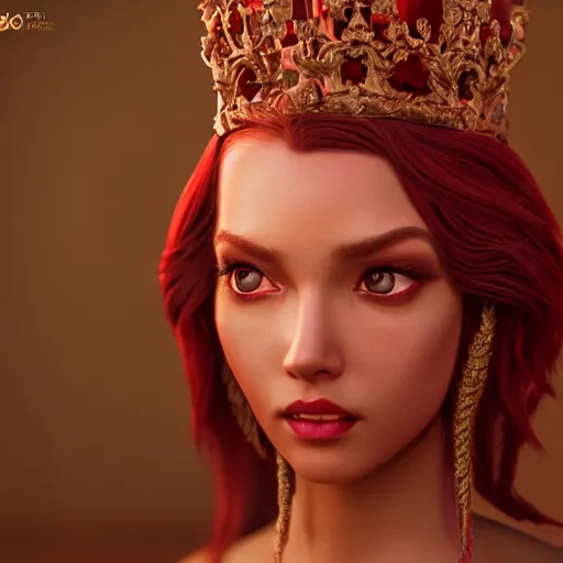 Prompt: wonderful princess of ruby with tan skin, ornate 8 k gorgeous intricate detailed, accent lighting, dramatic light, octane render