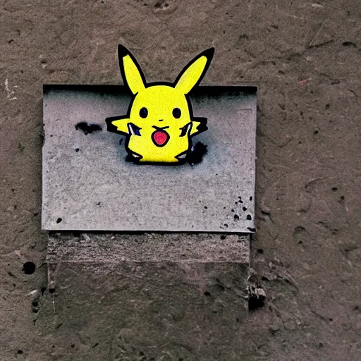 Prompt: melting pikachu