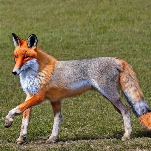 Image similar to Half-horse half-fox, species fusion, selective breeding