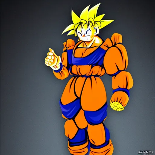 Prompt: animatronic Goku