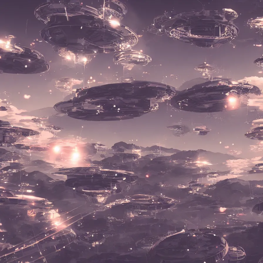 Image similar to Videogame ufos, detailed, 4k, digital art, japanese kanji everywhere