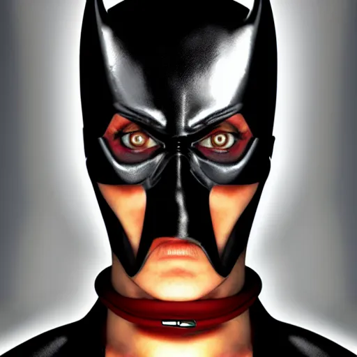 Image similar to vegan supervillain, UHD, hyperrealistic render, highly detailed, 4k, artstation