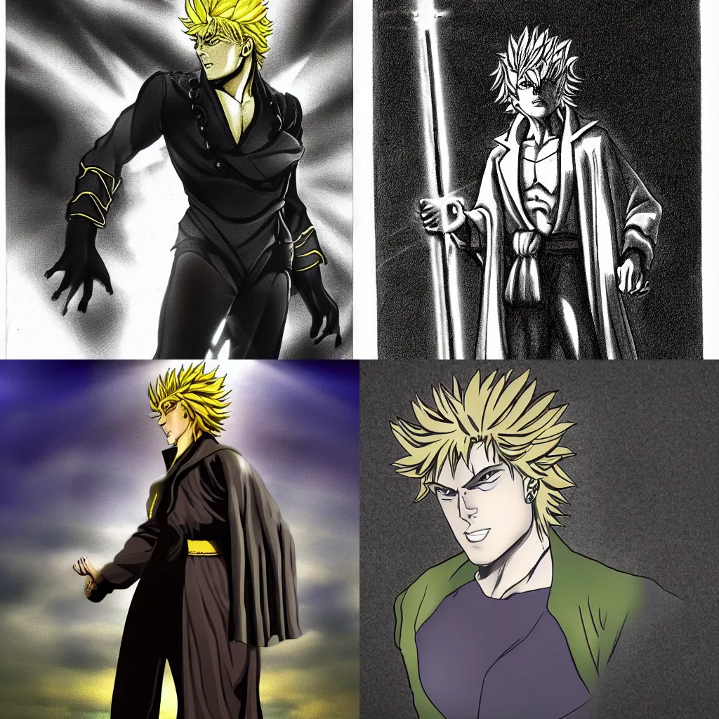 dio brando, jojo's bizarre adventure'', Stable Diffusion