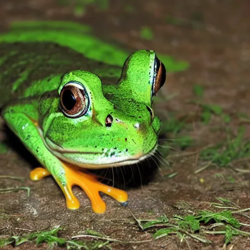 Image similar to photo of a hybrid between a rabbit and a frog