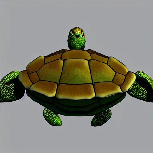 Prompt: 3D mesh of turtle