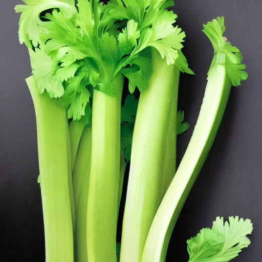 Image similar to celery with a face like selena gomez