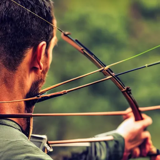 Image similar to photo of an archer with a bow