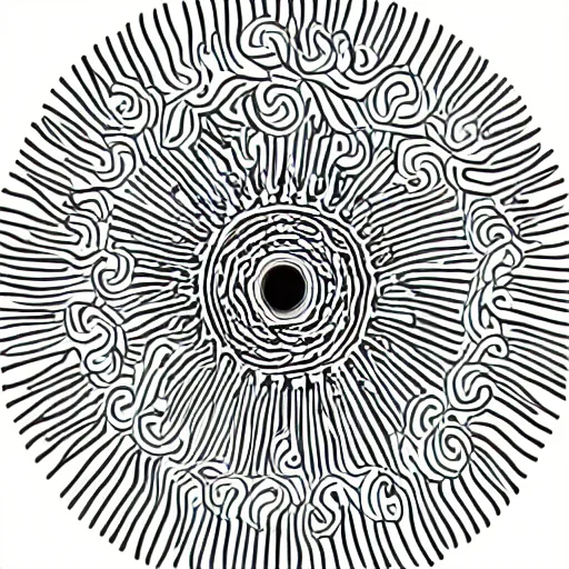 Prompt: spirograph intestines