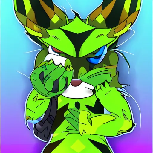 Image similar to vinny vinesauce as a furry fursona, trending on furaffinity