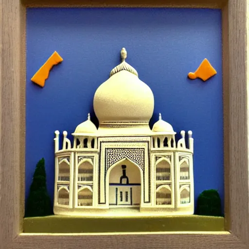 Image similar to Taj Mahal made of cheese