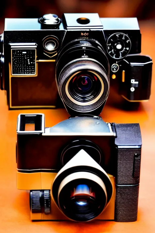 Image similar to The most complex kodak camera ever made, photo taken by someone who doesn't know how to use a camera by Annie Lebovitz and Steve McCurry Ultra detailed, hyper realistic, 4k