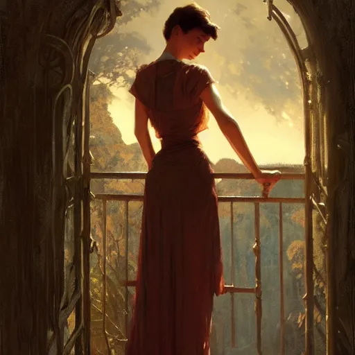 Image similar to audrey hepburn in a horror novel, various backgrounds, highly detailed, digital painting, artstation, matte, illustration, art by gaston bussiere, greg rutkowski, j. c. leyendecker