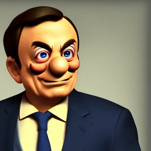 Prompt: Mario Draghi as Gollup, digital art, cgsociety, artstation, trending, 4k