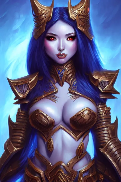 Image similar to sakimi chan, fantasy armor, european detailed face, tony sart