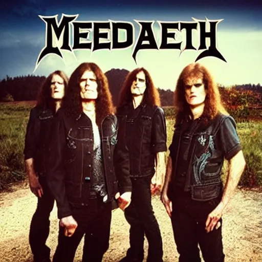 Image similar to megadeth, album cover, band name,