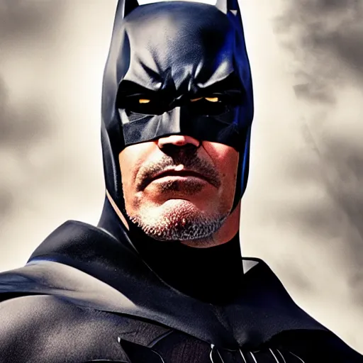 Prompt: a fancy close up of Josh Brolin as Batman by Greg Rutkowski, Sung Choi, Mitchell Mohrhauser, Maciej Kuciara, Johnson Ting, Maxim Verehin, Peter Konig, 8k photorealistic, cinematic lighting, HD, high details, dramatic, trending on artstation, full body shot