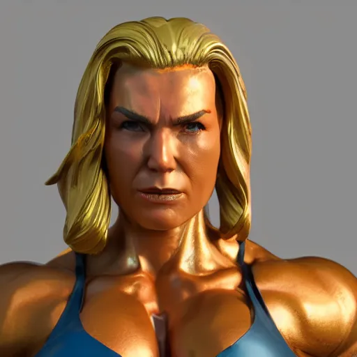 Prompt: portrait of muscle woman gold statue reflect chrome, 8 k uhd, unreal engine, octane render in the artstyle of finnian macmanus, john park and greg rutkowski