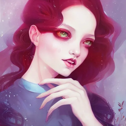 Image similar to a portrait in the style of anna dittmann and loish and ross tran.