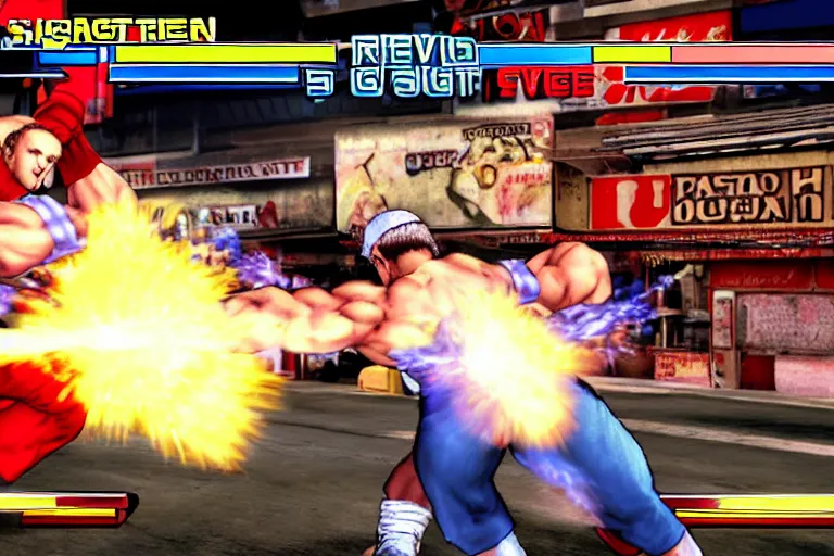 Image similar to ryan gosling in street fighter iv, in - game screenshot