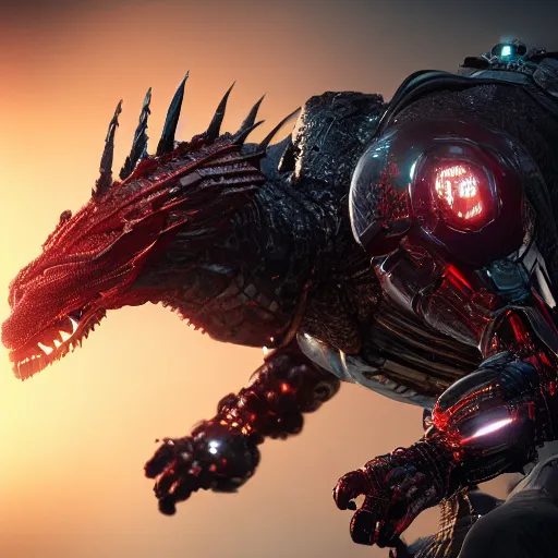 Image similar to a film still of a cyborg dragon from a marvel movie, octane render, 8 k, fire, sci fi, hyper detailed