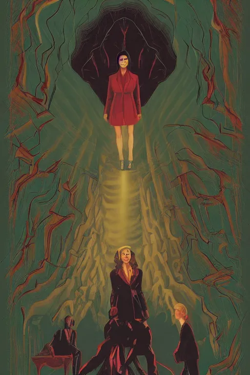 Image similar to Pulp book cover of Twin Peaks artwork by RAB quruiqing