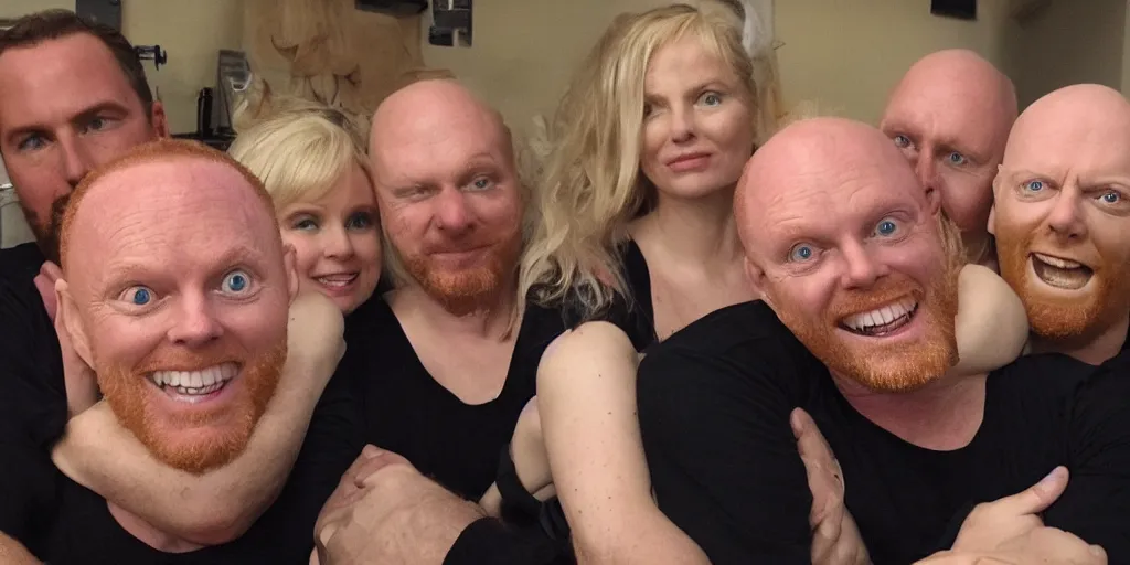 Prompt: barbiecore with Bill burr in front, Bill burr is crying