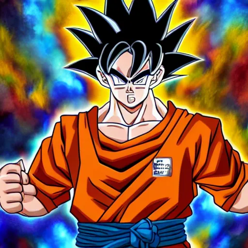 Image similar to portrait of goku