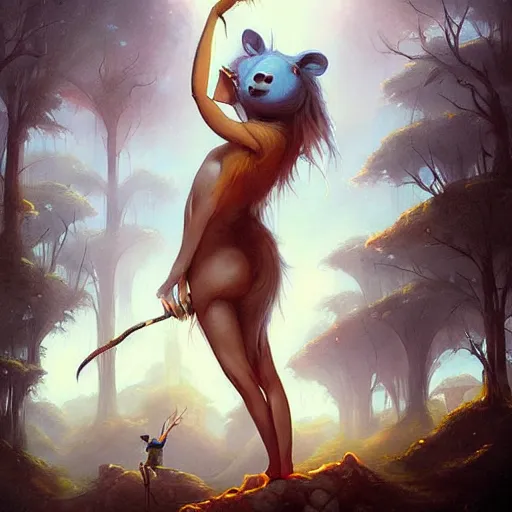 Prompt: an amazing piece of art by Peter Mohrbacher, 🐨