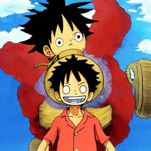 Image similar to luffy by studio ghibli