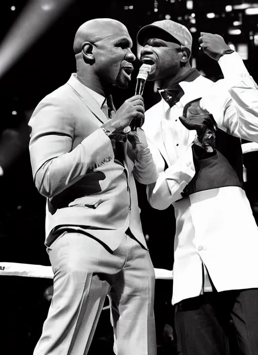 Image similar to floyd mayweather singing with frank sinatra