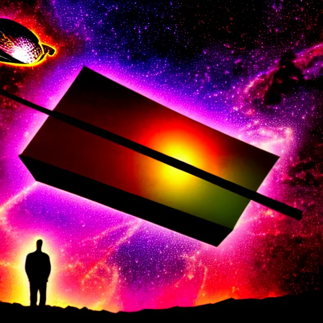 Image similar to jordan peterson, apsychedelic transcendent, james webb telescope, nebula, enlightenment, high contrast lighting, refracted sunset, highly detailed, concept art