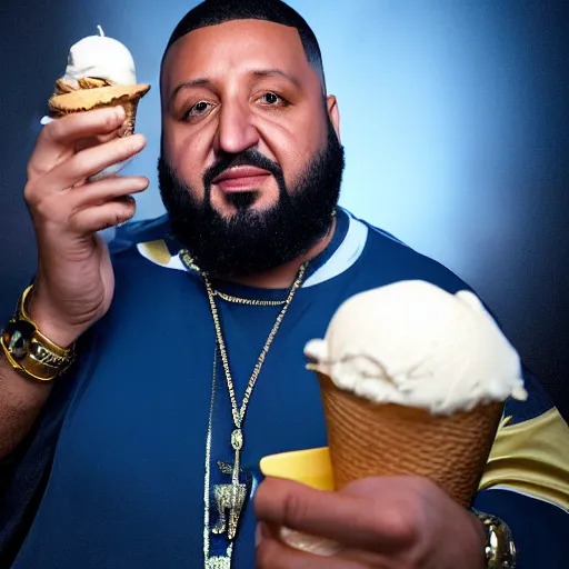 Prompt: a highly detailed realistic photographic render saint dj khaled with ice cream in hands, religious sculpture, cinematic lighting, cinematic scene, Volumetric lighting, Atmospheric scene, Dark, Horror, Atmospheric lighting, Global illumination, realistic, photo realism, hyper realistic, hyper realism, photo realisitc, cinematic render, film, beautifully lit, ray traced, octane 3D render, octane render, unreal engine