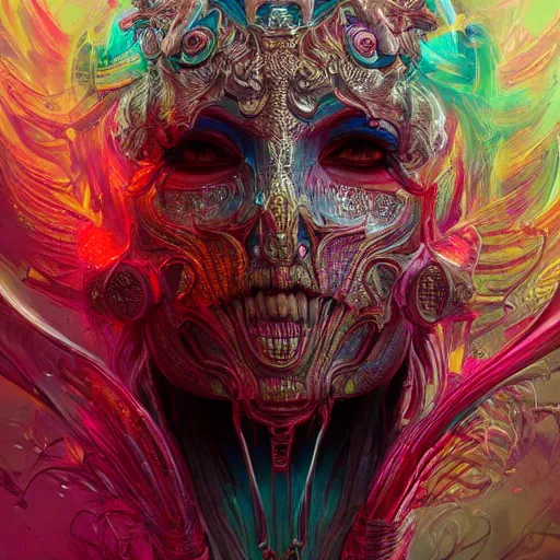 Prompt: hyper detailed ultra sharp, trending on artstation, vibrant aesthetic, bloodwave, colorful, psychedelic, ornate, intricate, digital painting, concept art, smooth, sharp focus, illustration, art by artgerm and greg rutkowski and h. r. giger, 8 k