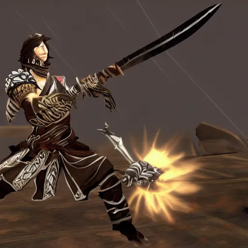 Image similar to Seventh swordsman from guild wars 2