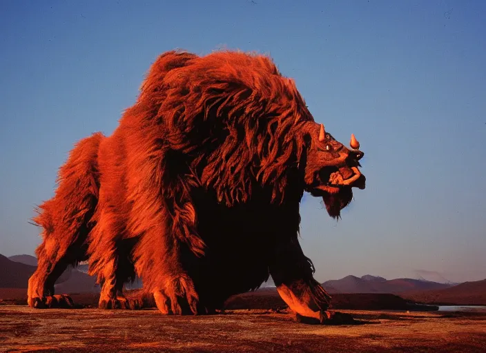 Image similar to photo of the beast with a million eyes, fujifilm velvia 5 0