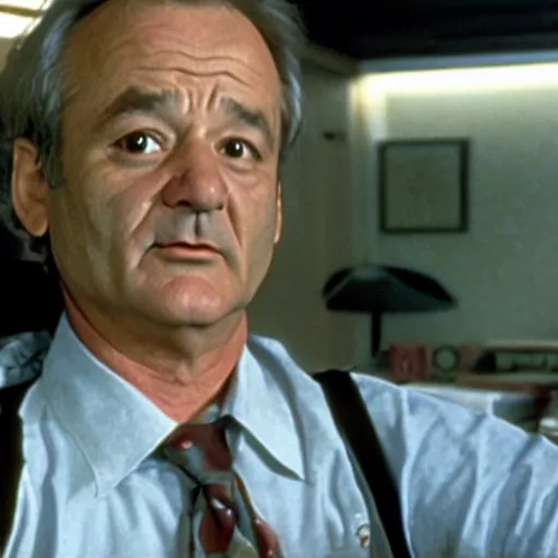 Prompt: bill murray in x files