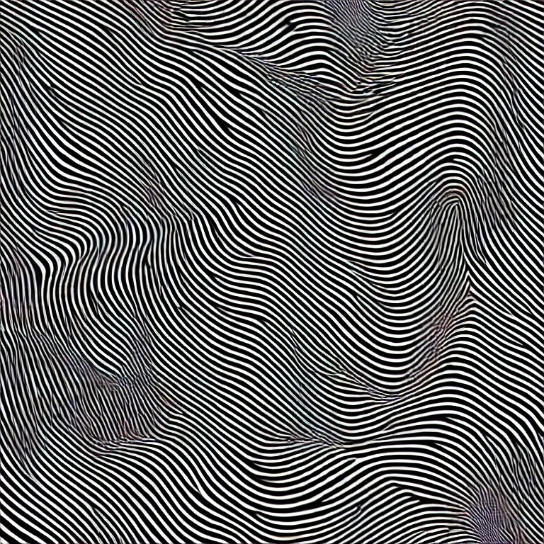 Prompt: illusory motion dazzle camouflage perlin noise optical illusion face