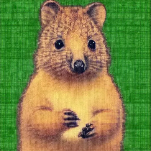 Prompt: quokka drawn in the style of Mona Lisa