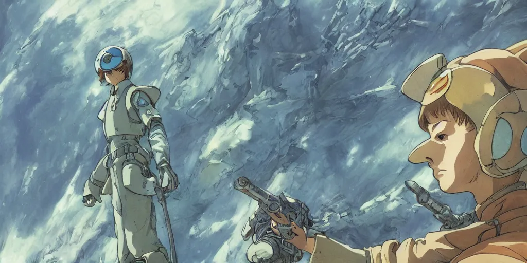 Image similar to nausicaa concept art, art by makoto shinkai and alan bean, yukito kishiro